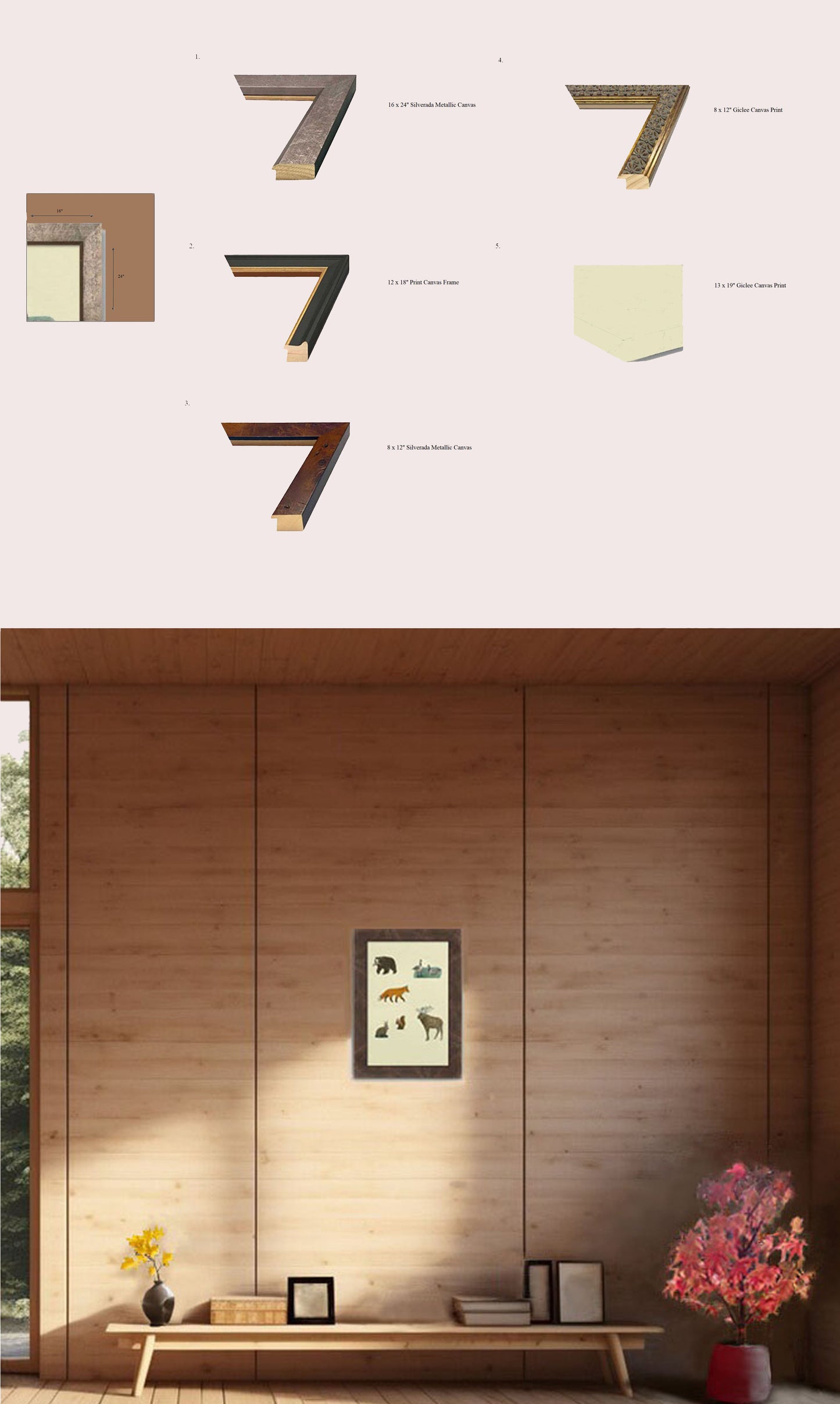 Autumn Canada Woodland Forest Animals Motif