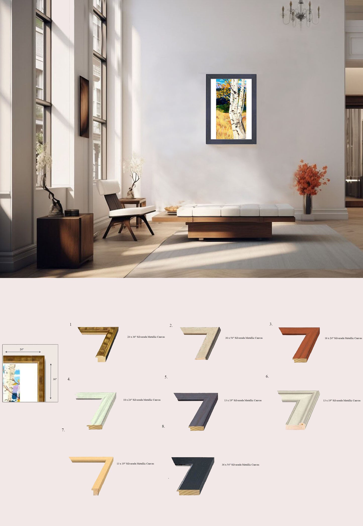 Autumn Leaf Birch Tree Blue Mountain Wheat Field